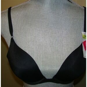 NWOT Maidenform 36A Black One Fabulous Fit Embellished Push Up Bra 7180 127429